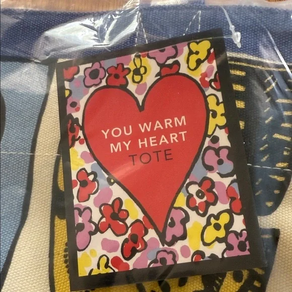 NWT Brighton You Warm My Heart Tote - Floral Love Bee Happy - Picture 2 of 8